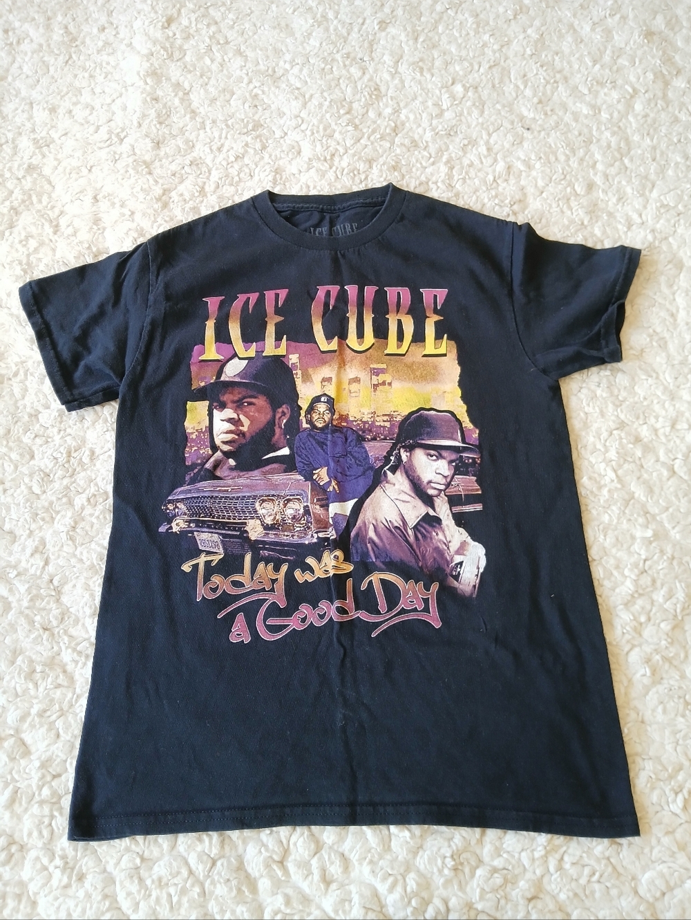 Ice Cube "Today Was a Good Day" Black Graphic Tee Unisex Small